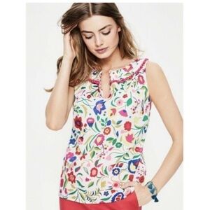 Boden Floral Cotton Tank